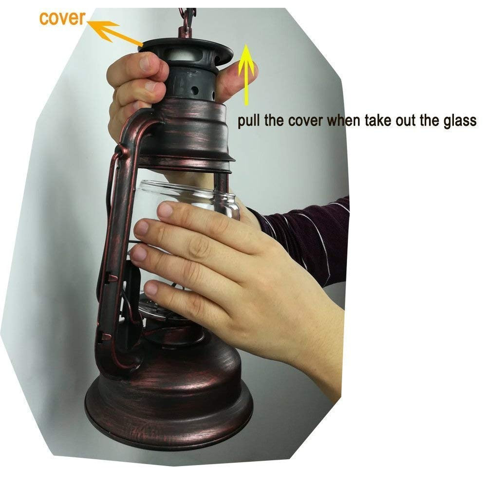 Rustic Lantern Wall Light-Starry Night