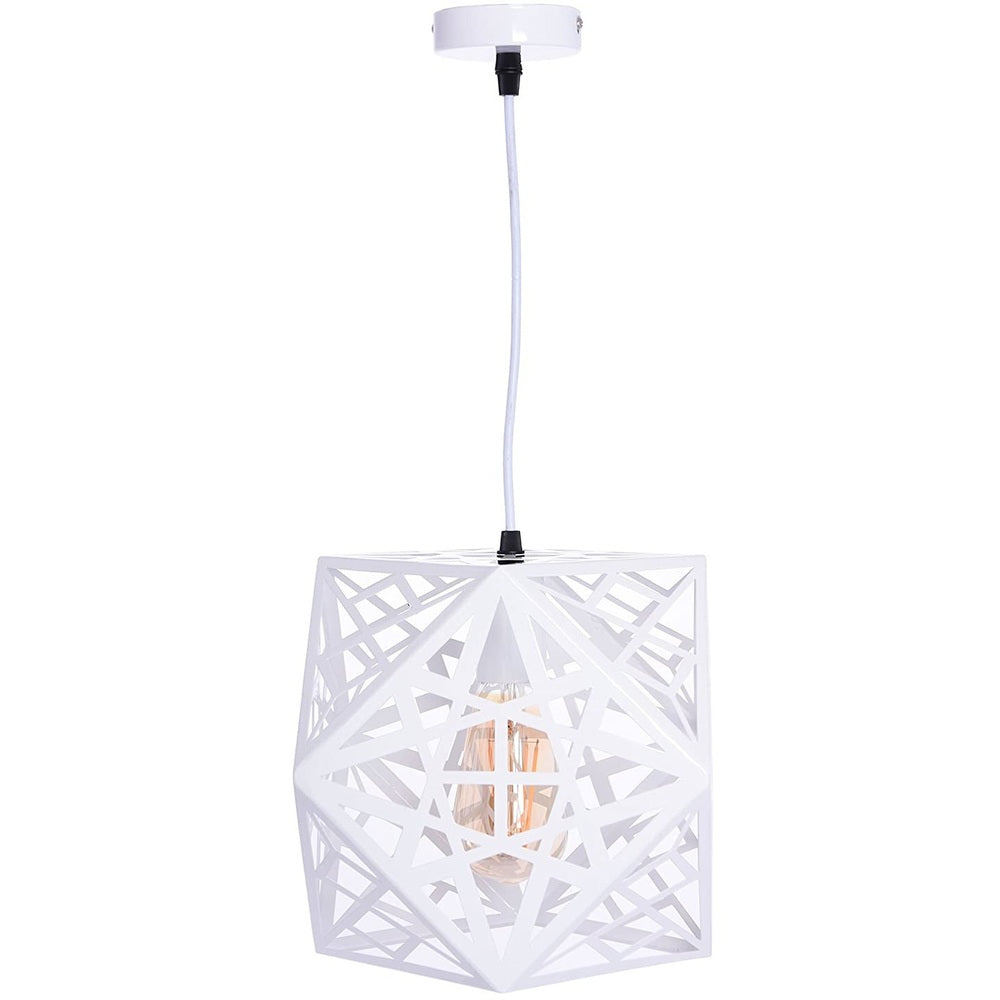 Modern White Shade Stainless Steel Pendant Light-Starry Night