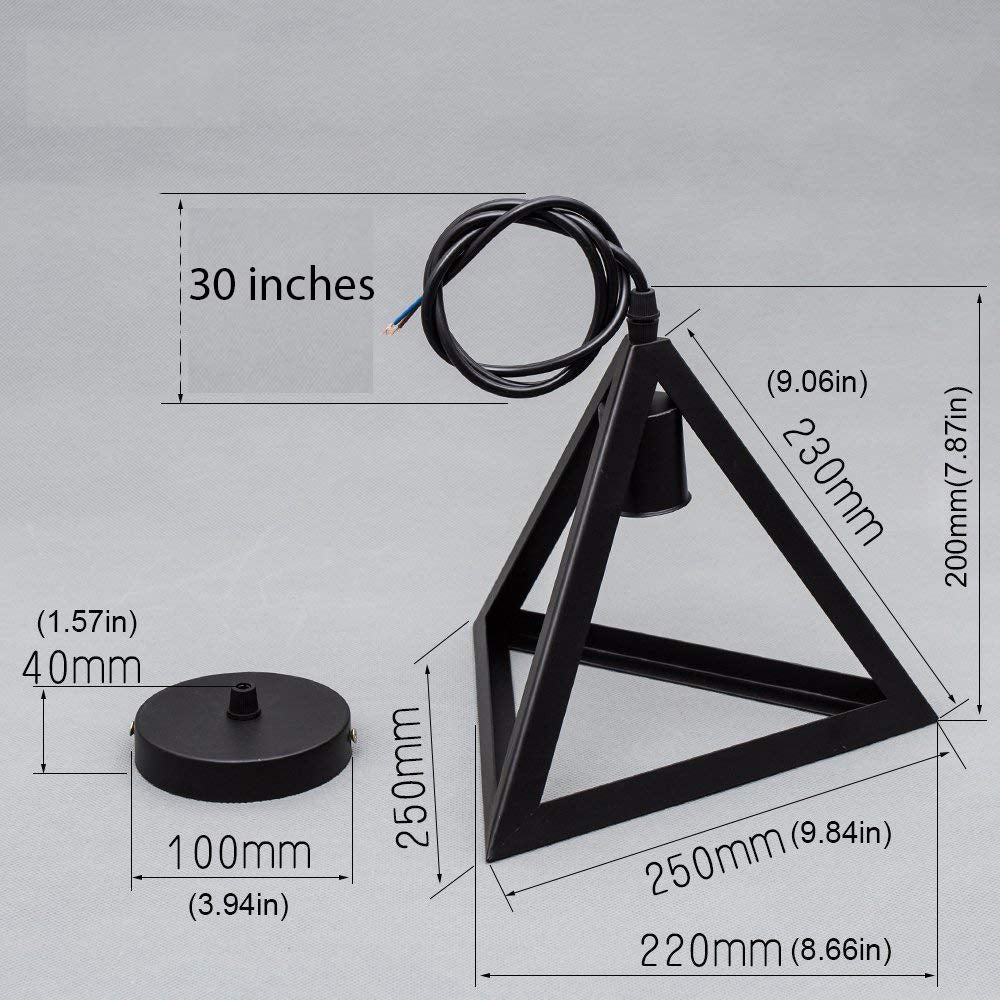 Modern Triangle Pendant Light-Starry Night