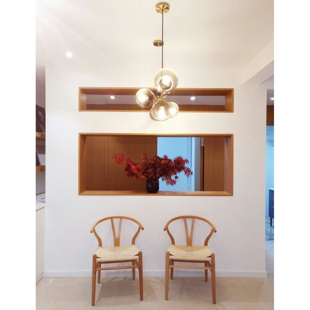 Modern Chandelier Golden 6 Light-Starry Night