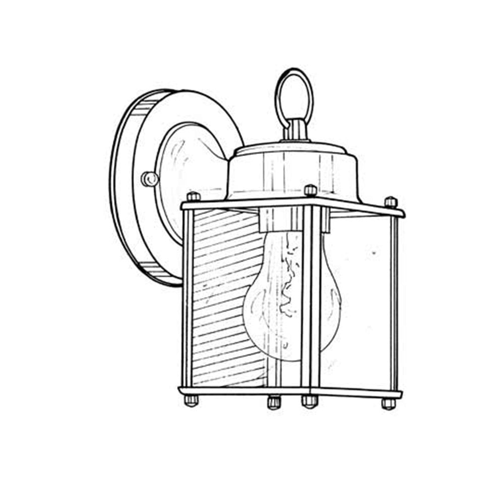 Indoor/Outdoor Classic Black Wall Light