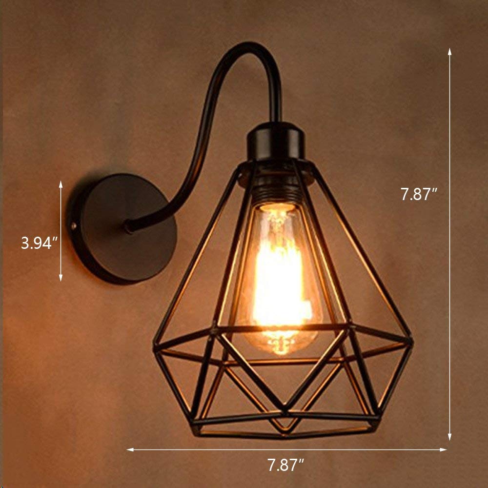 Industrial Vintage Wall Light E27 Holder Starry Night