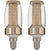 9 Watt E14 Warm White LED Bulb Non-Dimmable, Pack Of 2-Starry Night