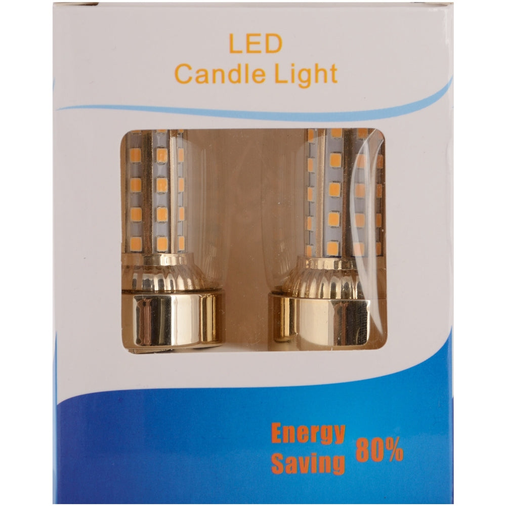 9 Watt E14 Warm White LED Bulb Non-Dimmable, Pack Of 2-Starry Night