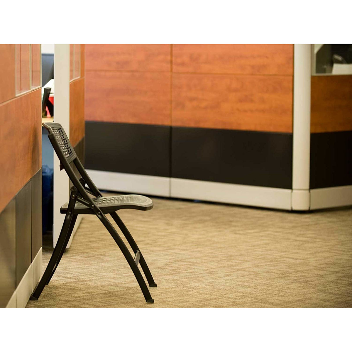 Black Mesh Folding Chair Pack of 1-Starry Night