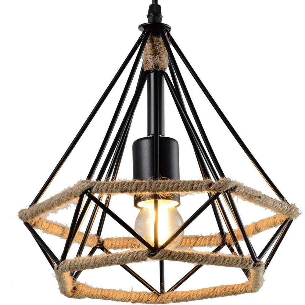 Rope Diamond Pendant Light-Starry Night