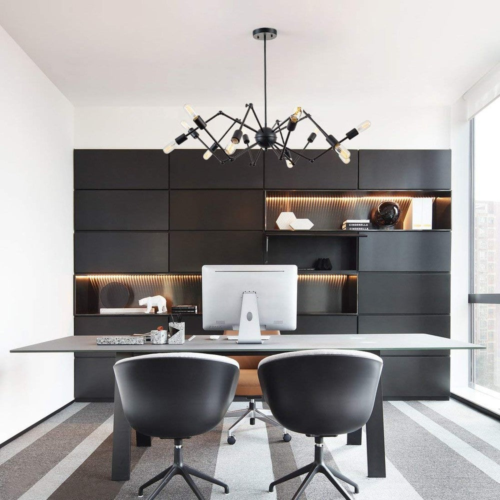 12-Light Spider Chandelier-Starry Night