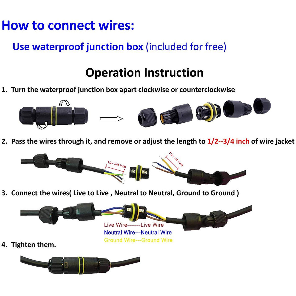 Outdoor LED Garden Post Light, 40 cm-Starry Night