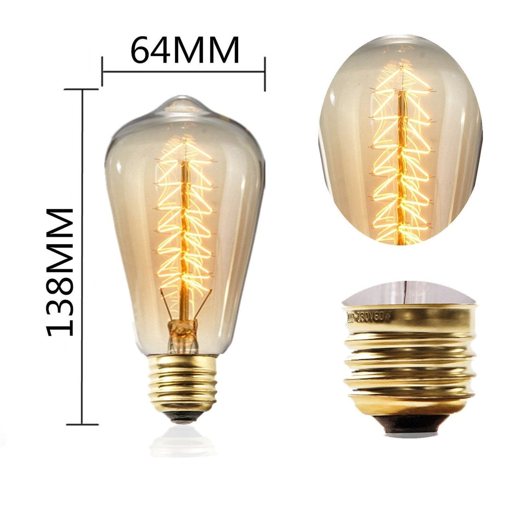 Spiral Design Edison Bulb (Warm White, 40 watt, E27)-Starry Night