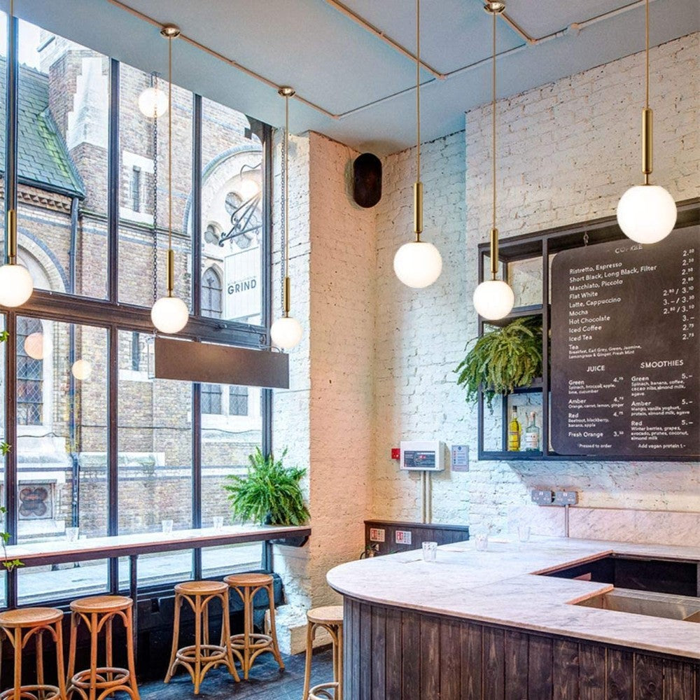 Glass Pendant Light 1-Light Metal Hanging Lamp-Starry Night