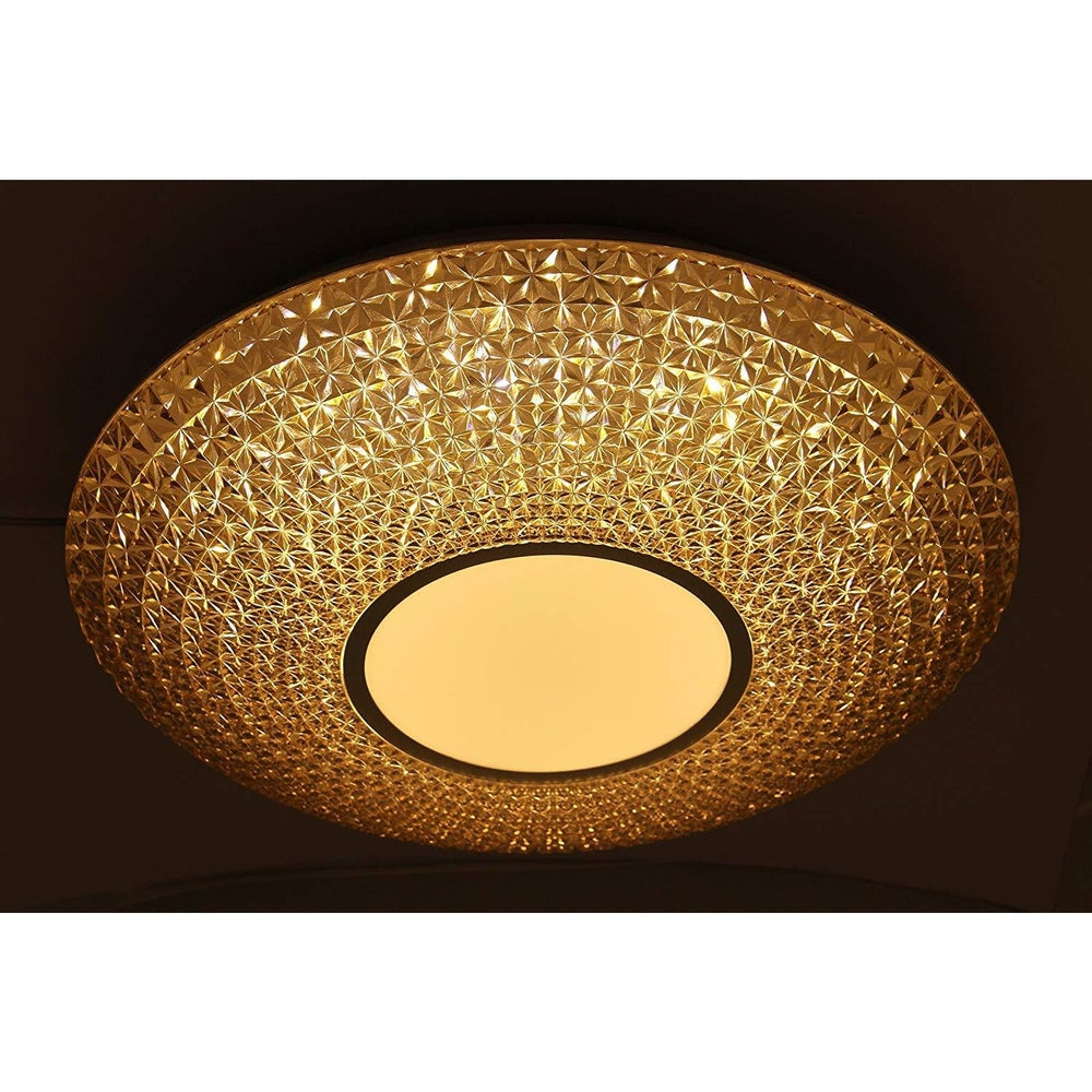 LED Rose Gold Decorative Ceiling Light with Acrylic Shade 2 in 1 Colour 20 watt-Starry Night