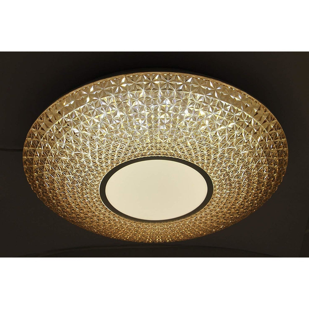 LED Rose Gold Decorative Ceiling Light with Acrylic Shade 2 in 1 Colour 20 watt-Starry Night