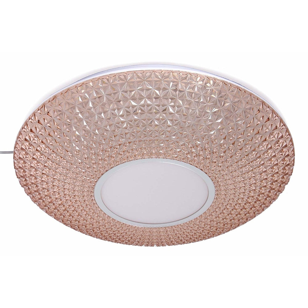 LED Rose Gold Decorative Ceiling Light with Acrylic Shade 2 in 1 Colour 20 watt-Starry Night