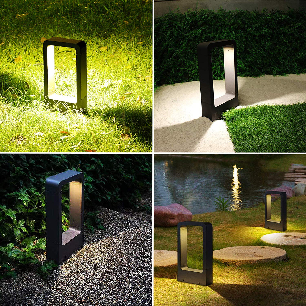 Outdoor LED Garden Post Light, 40 cm-Starry Night