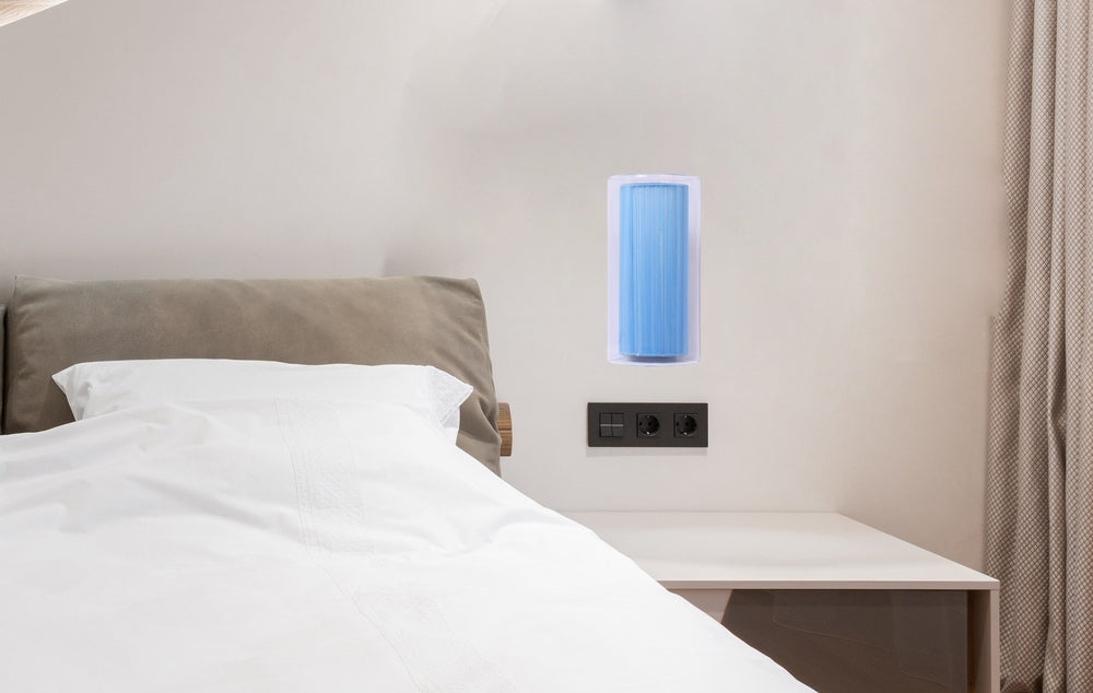 Blue Shade Wall Light