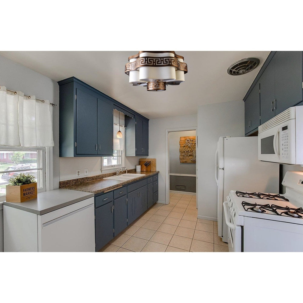 Brown Ceiling Light - 5 Lights-Starry Night