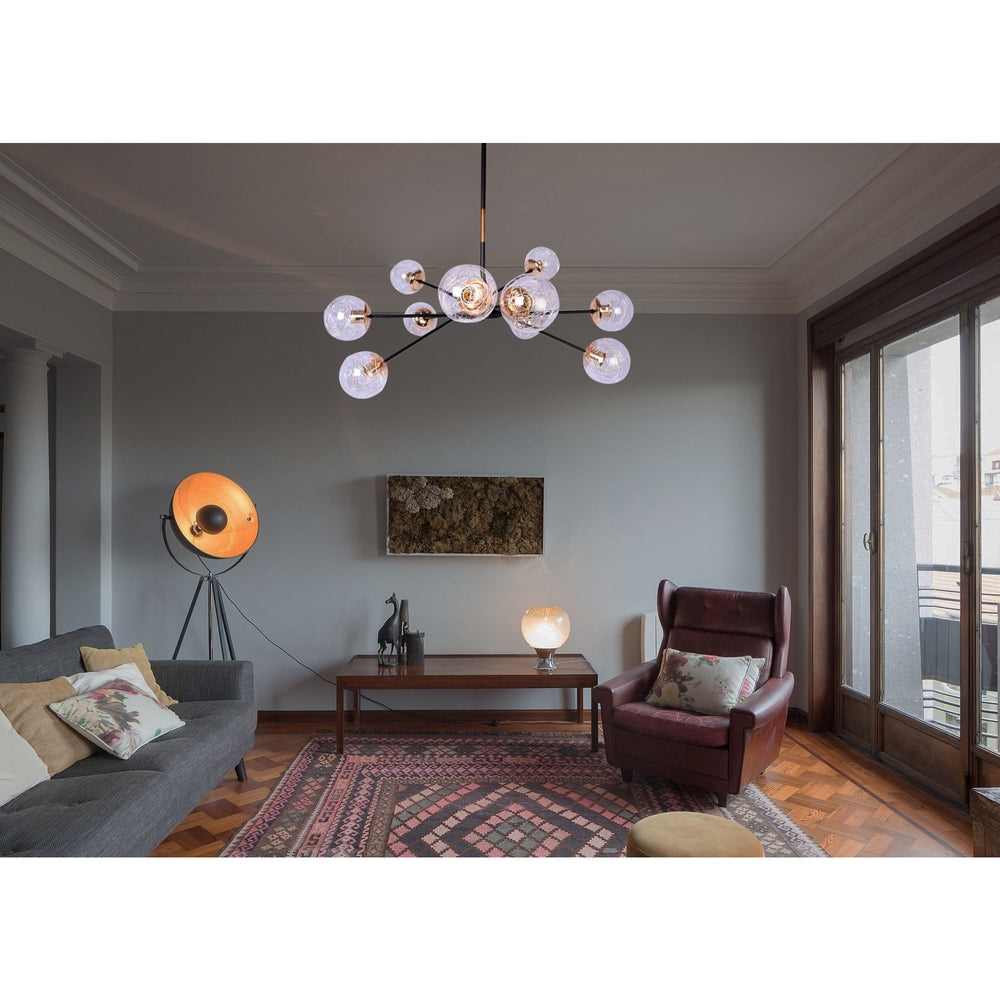 Modern Mobile Globe Chandelier - 10 Light-Starry Night