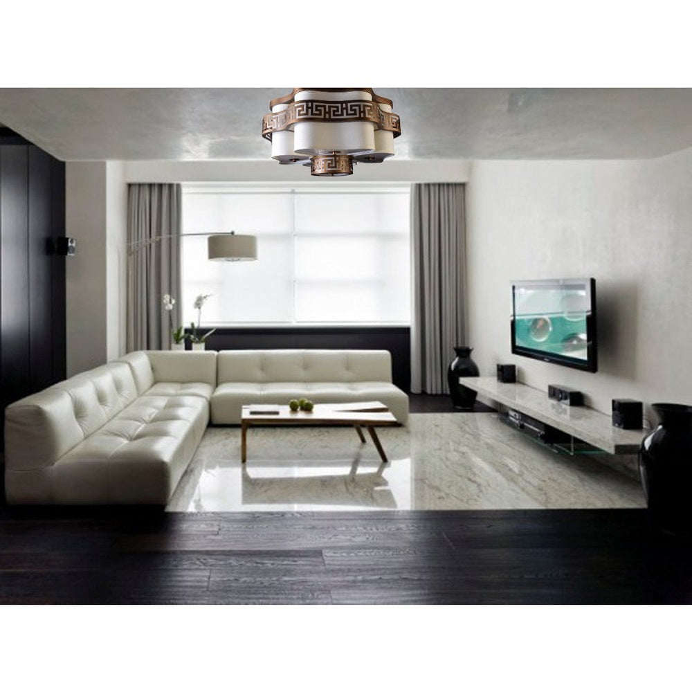 Brown Ceiling Light - 5 Lights-Starry Night