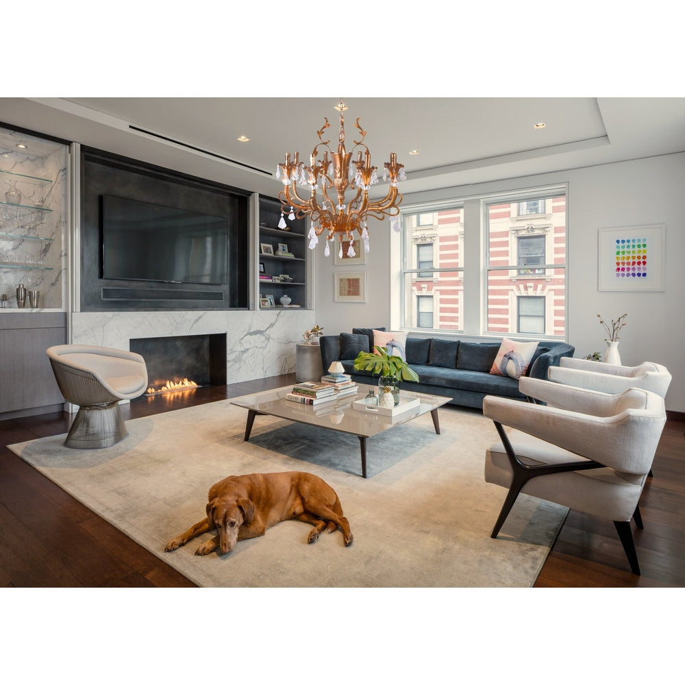 Antique Bronze Chandelier - 8 Light-Starry Night