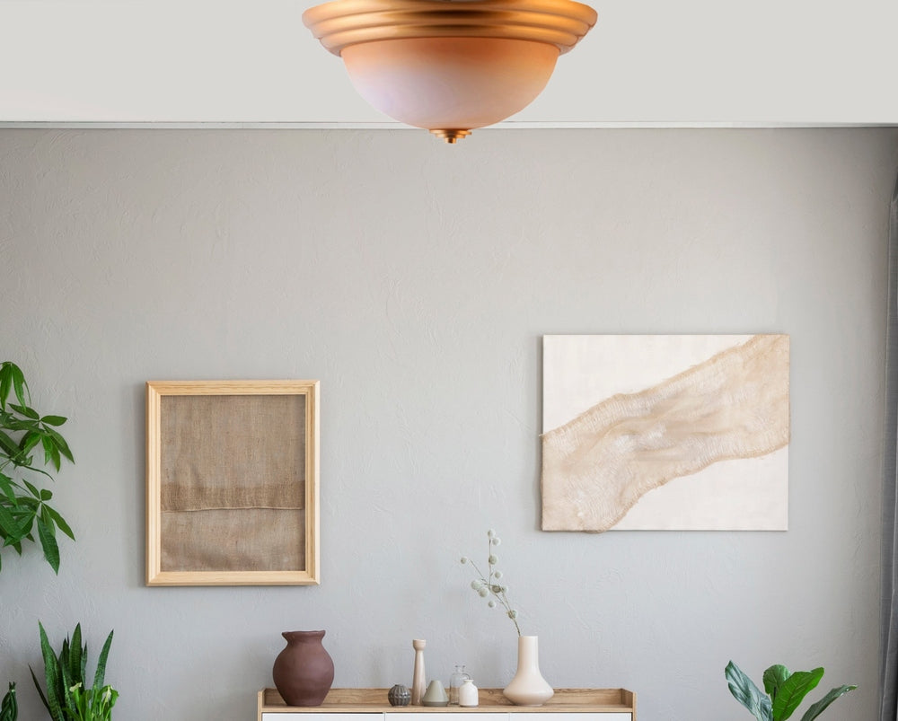 LED Decorative Ceiling Light with Glass Shade 2 in 1 Colour 20 watt