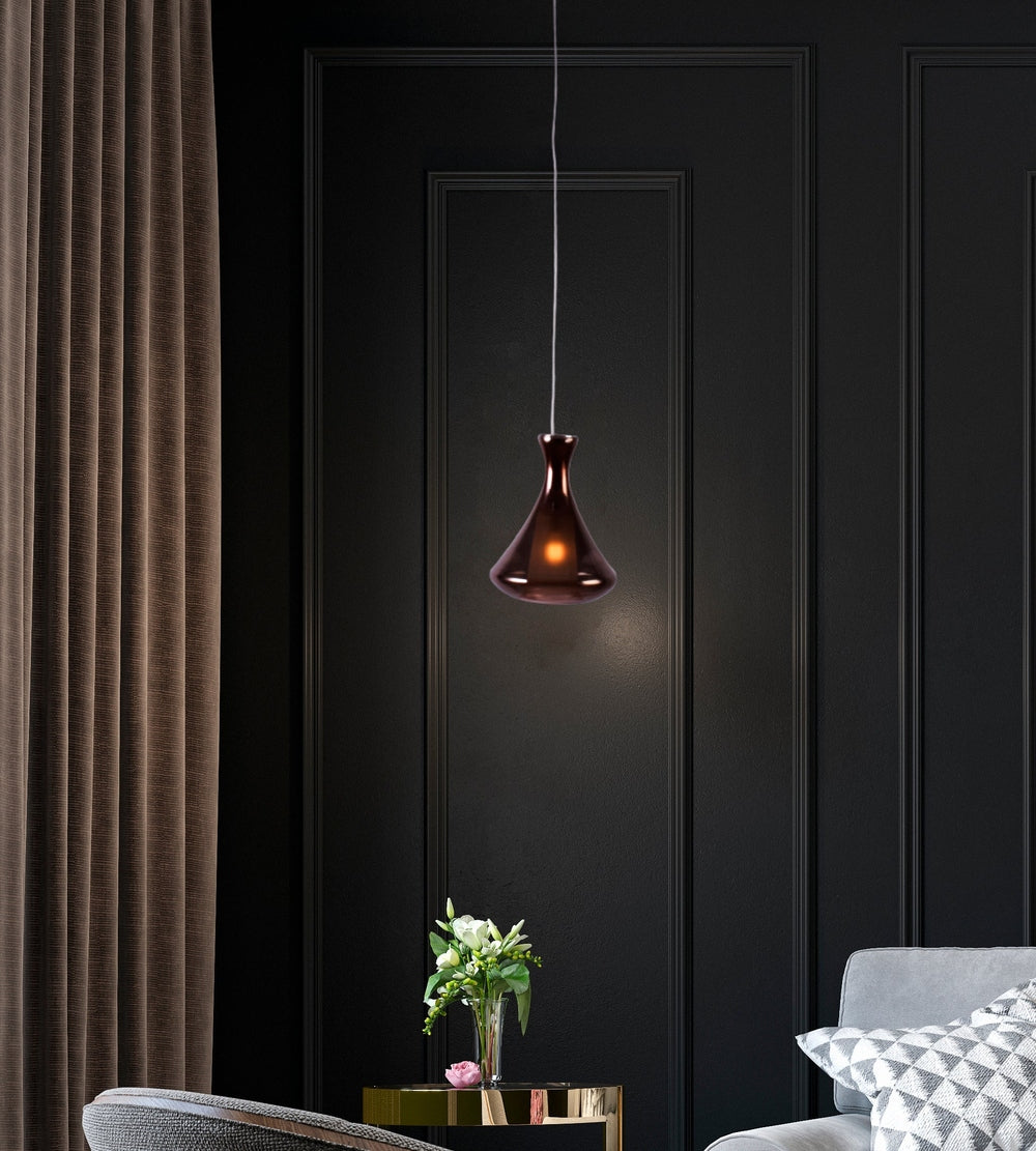 Conical Glass Pendant Light