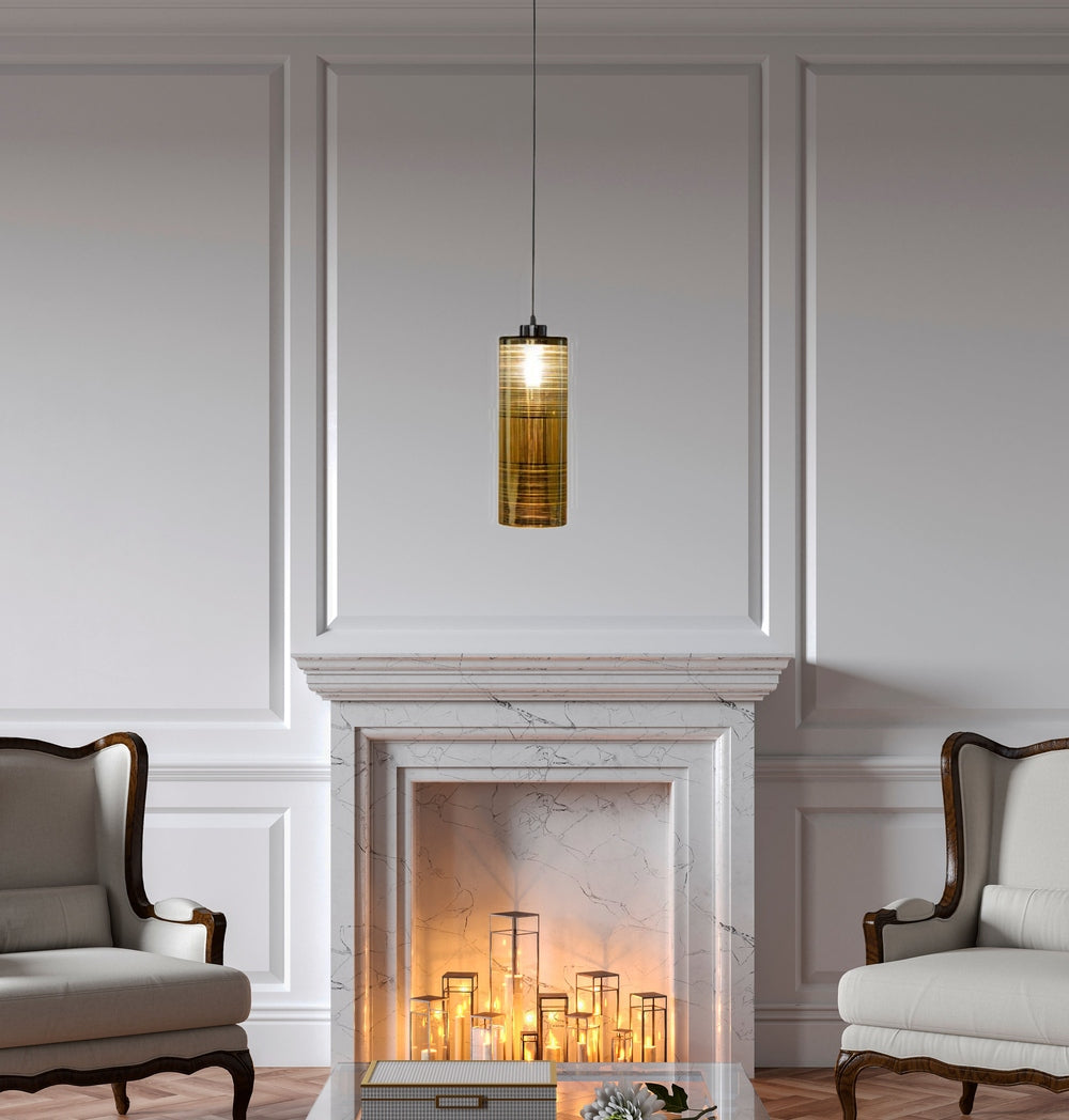 Cylindrical Drop Pendant Light