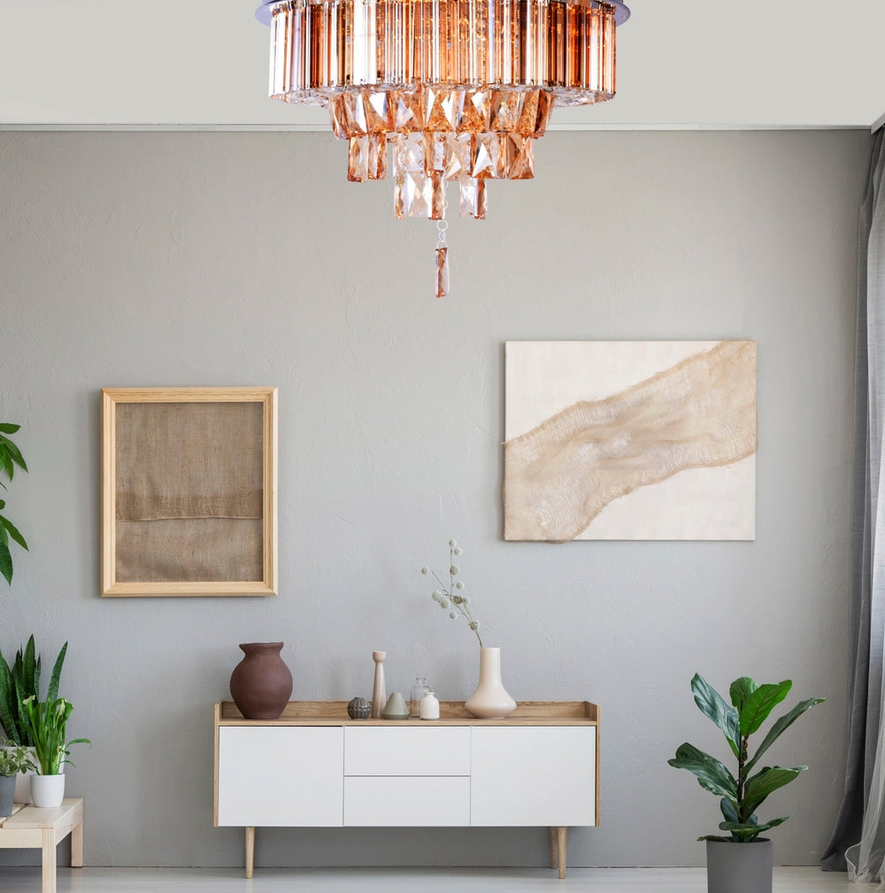 Sparkling Crystals Ceiling Light