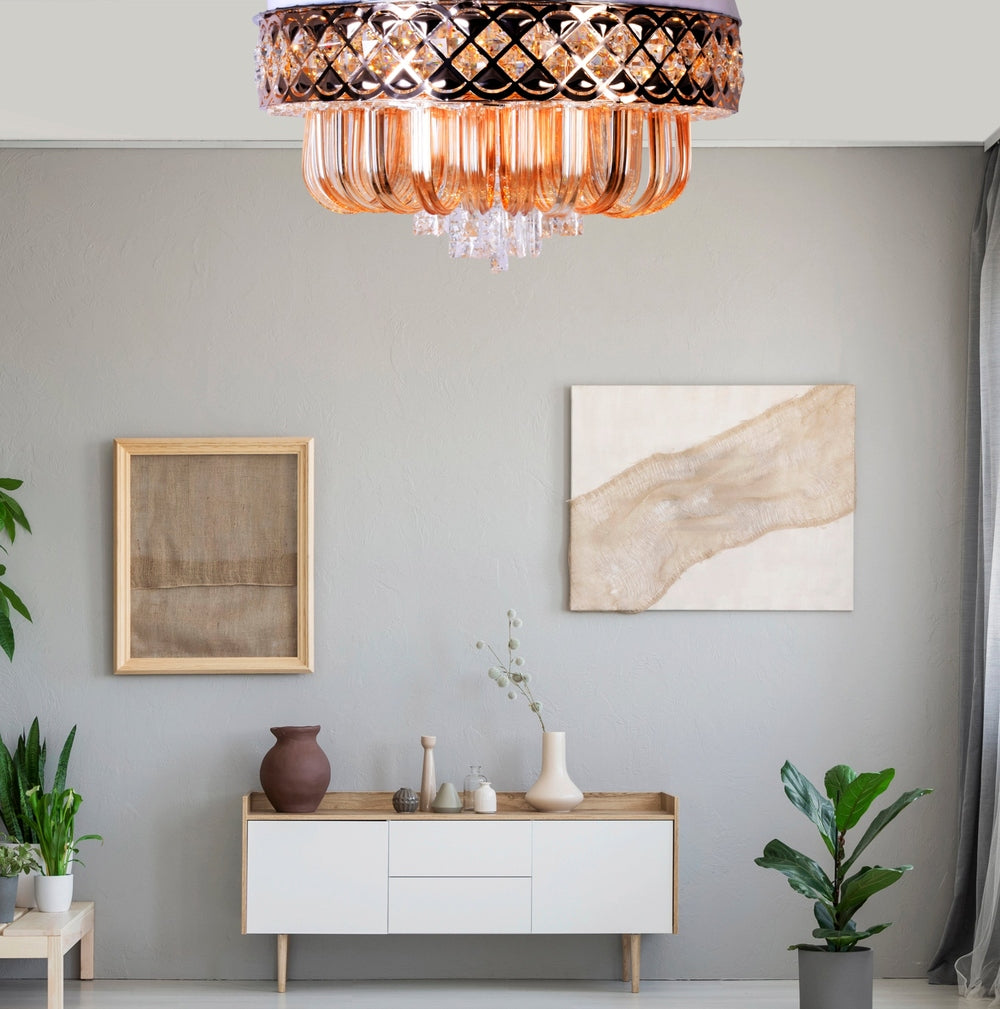 Glam Crystals LED Ceiling Light