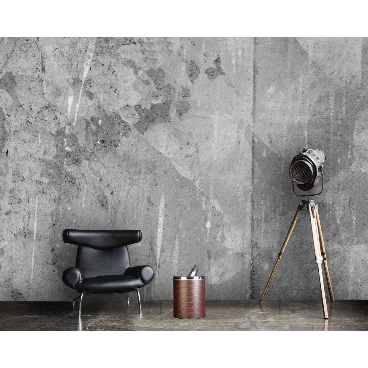 Swing Top Brown Trash Can, 16 Litres-Starry Night