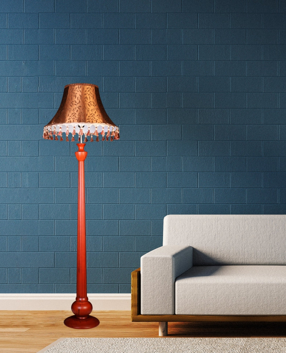 Wooden Floor Lamp