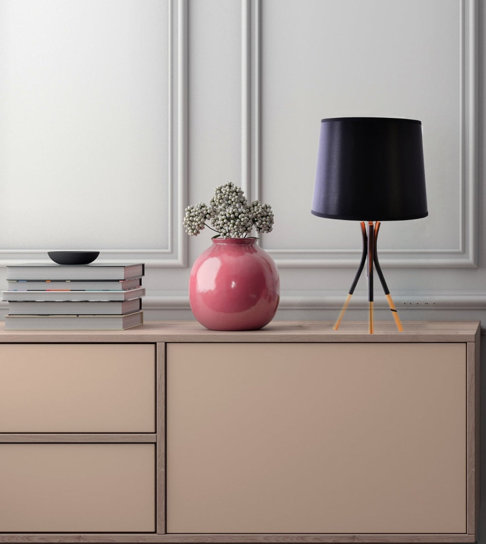 Black Bedside Table Desk Lamp