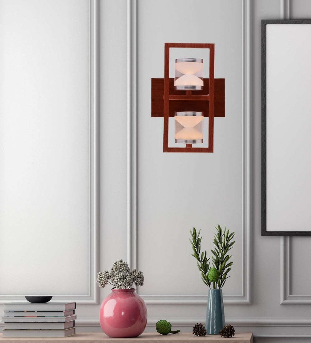 Wood Finish LED Wall Light 10 watts