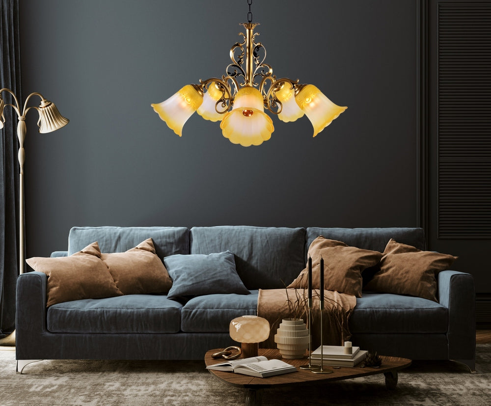 Mandala Chandelier 5 Arms