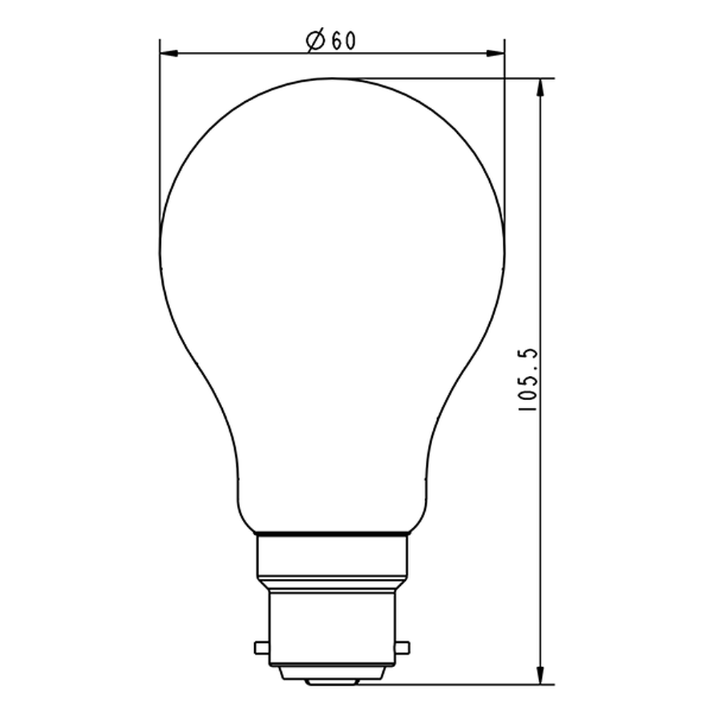 Starry Night B22 8 Watt Warm White Dimmable LED Bulb-Starry Night