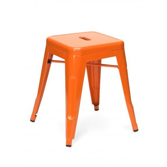 Metal Stool 45 cm, Orange-Starry Night