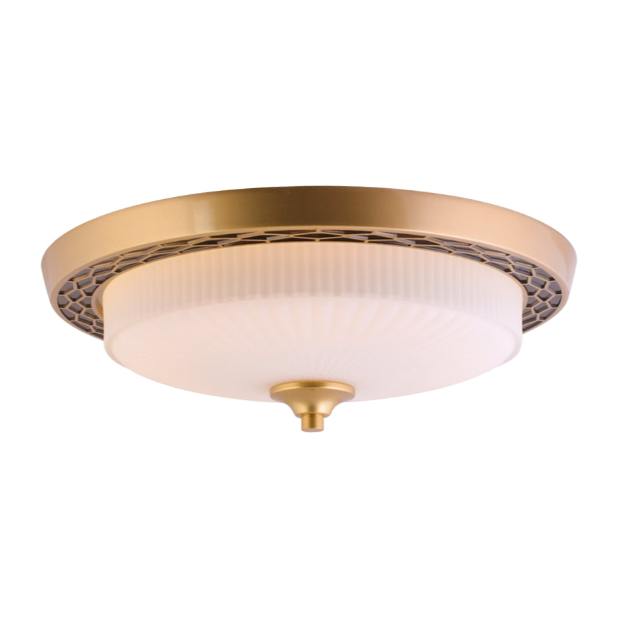 Aged Gold Ceiling Light, 15 inches