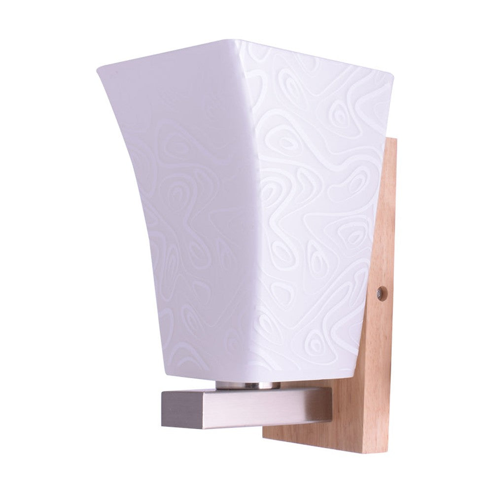 Decorative White Wall Light with Brown Back-Starry Night