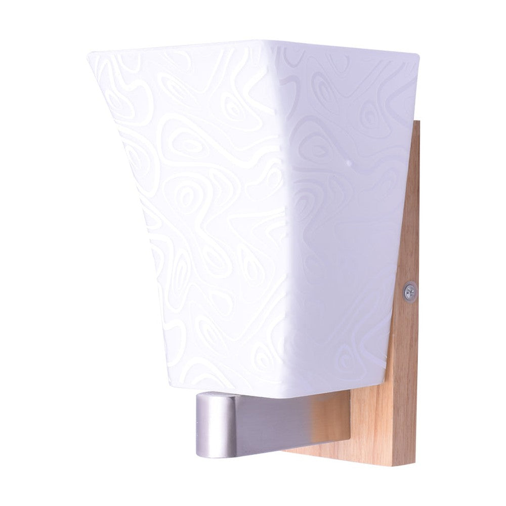 Decorative White Wall Light with Brown Back-Starry Night