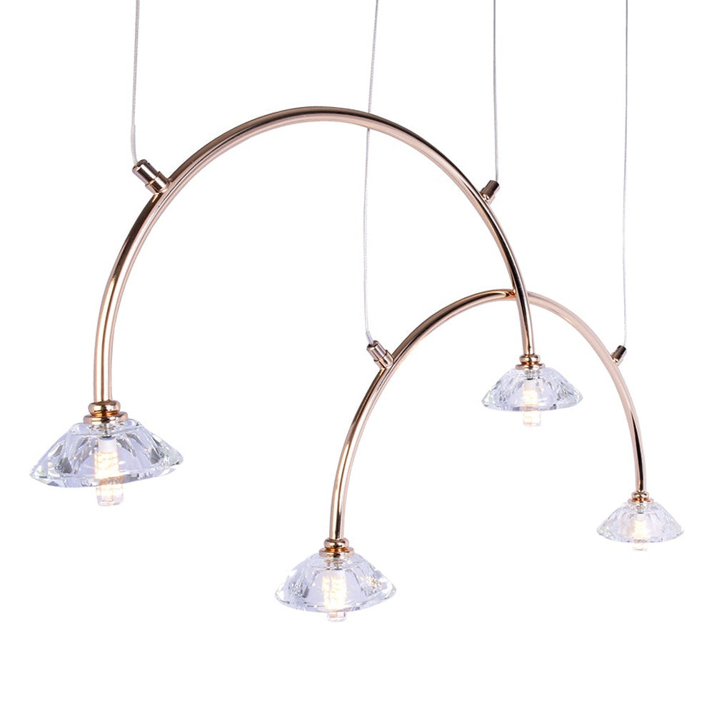 Modern LED Chandelier - 4 Lights-Starry Night