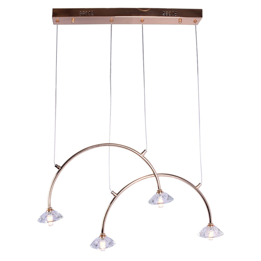 Modern LED Chandelier - 4 Lights-Starry Night