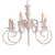 Elegant White Chandelier 9 Light-Starry Night
