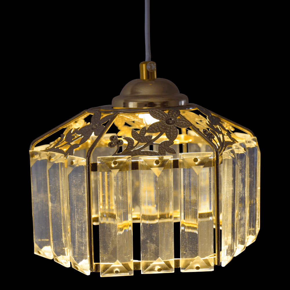 Flower Pattern Crystals Hanging Light