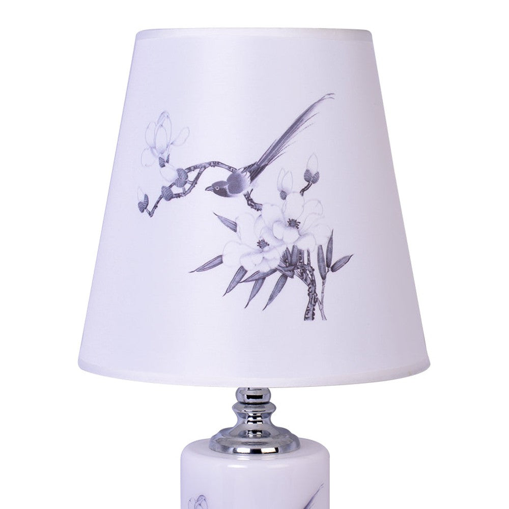 Round Table Lamp With Birds Print-Starry Night