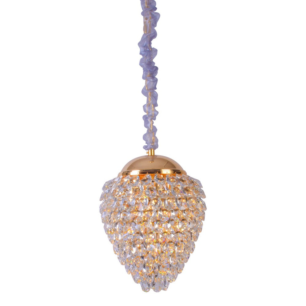 Gold Drop Crystal Chandelier