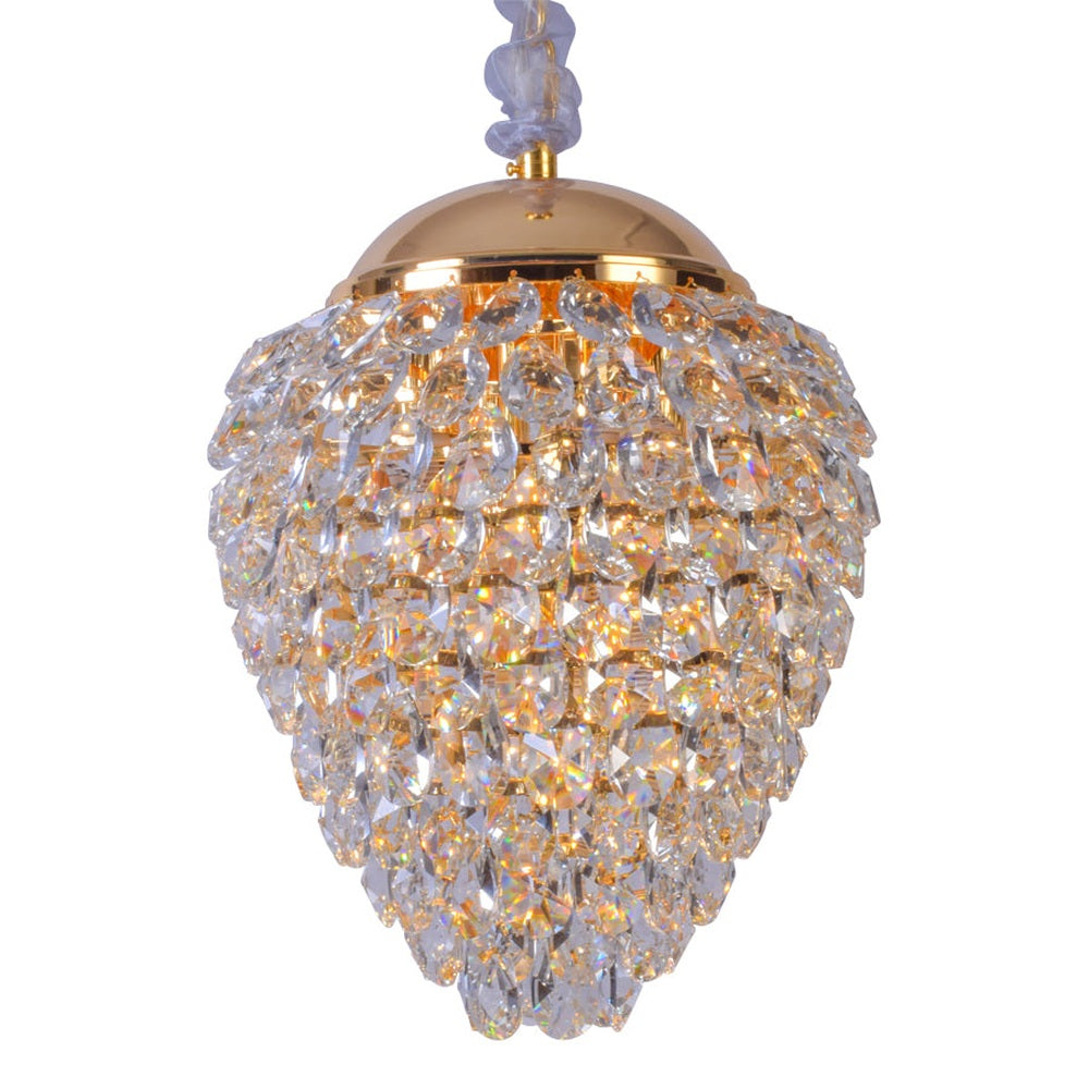Gold Drop Crystal Chandelier