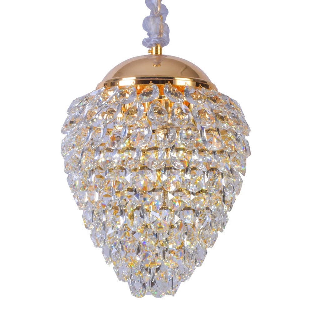 Gold Drop Crystal Chandelier