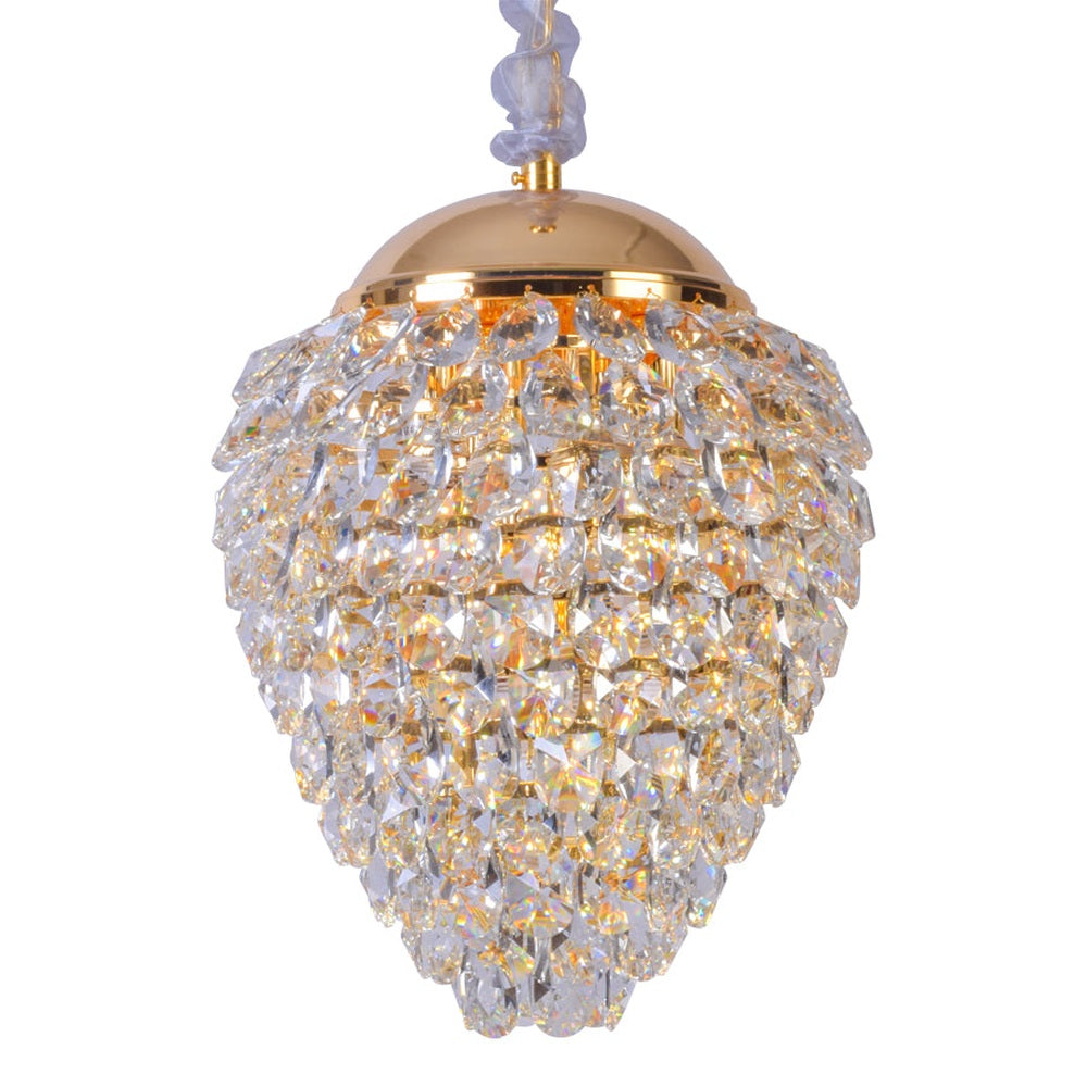 Gold Drop Crystal Chandelier