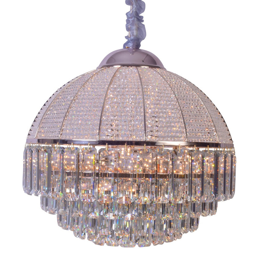 Sophisticated Dome Crystal Chandelier, 450mm