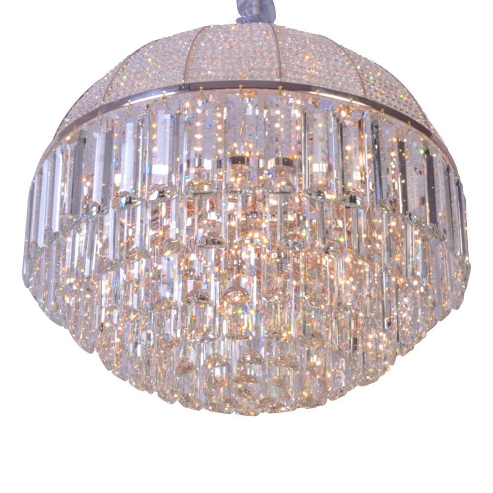Sophisticated Dome Crystal Chandelier, 450mm