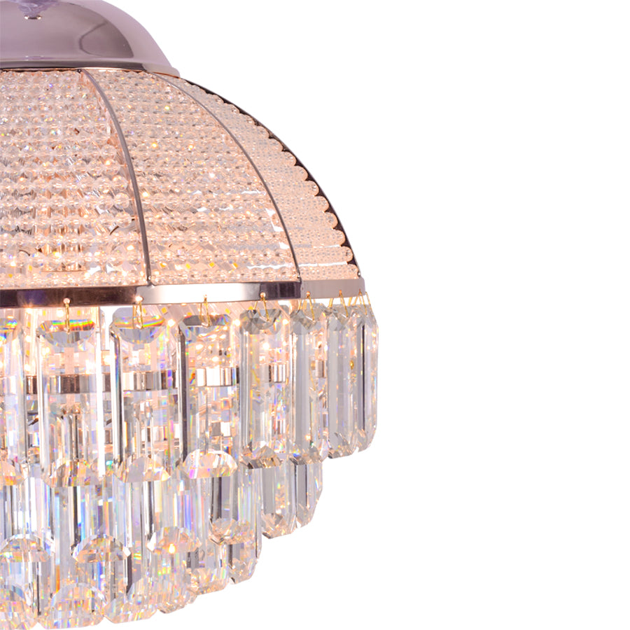Dome crystal chandelier deals
